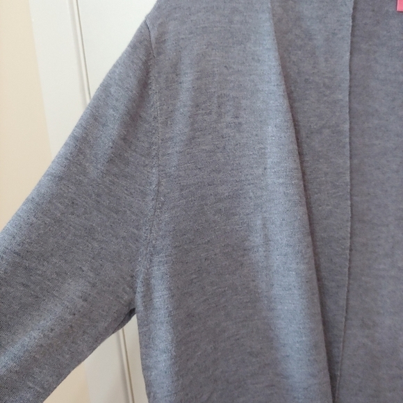 ISAAC Mizrahi Gray Duster Cardigan Size M - Picture 11 of 16